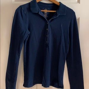 Old Navy Perfect Fit Long Sleeve Polo